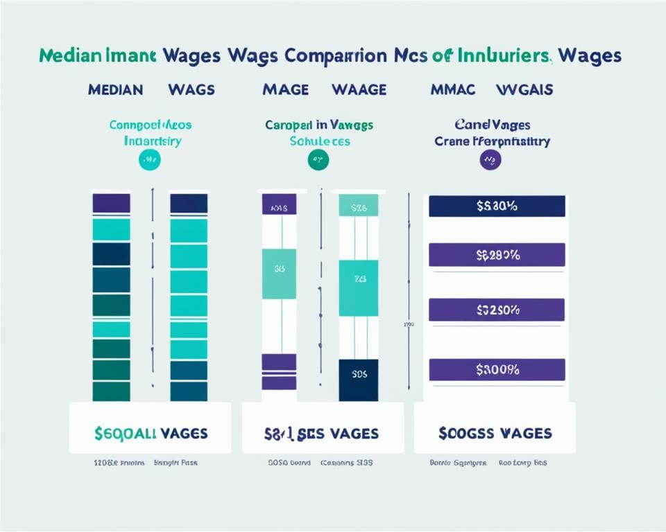 Lohnvergleich in verschiedenen Branchen
