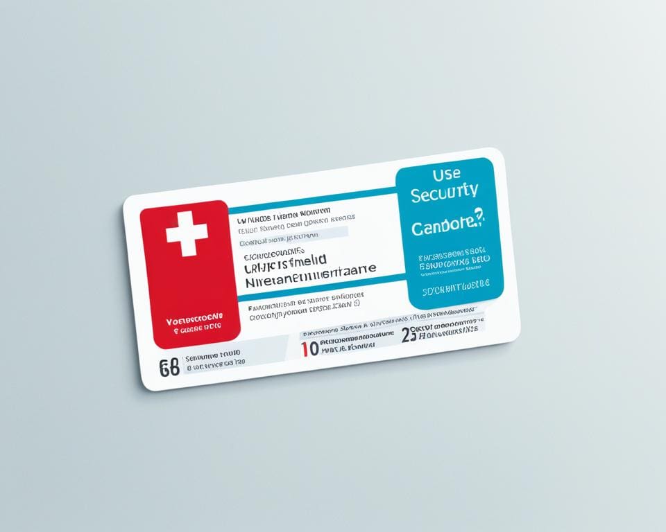 Versichertennummer auf der Krankenkassenkarte Schweiz