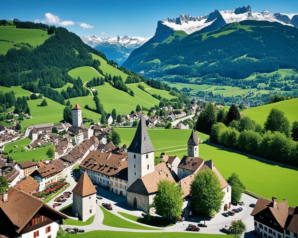 Gruyères: Käse und Kultur im Schweizer Dorf