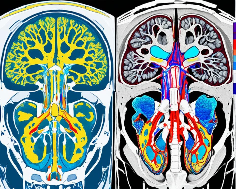 Vergleich von CT und MRI