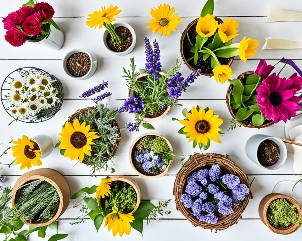 DIY Ideen und Verwendung von Blumen in der Deko