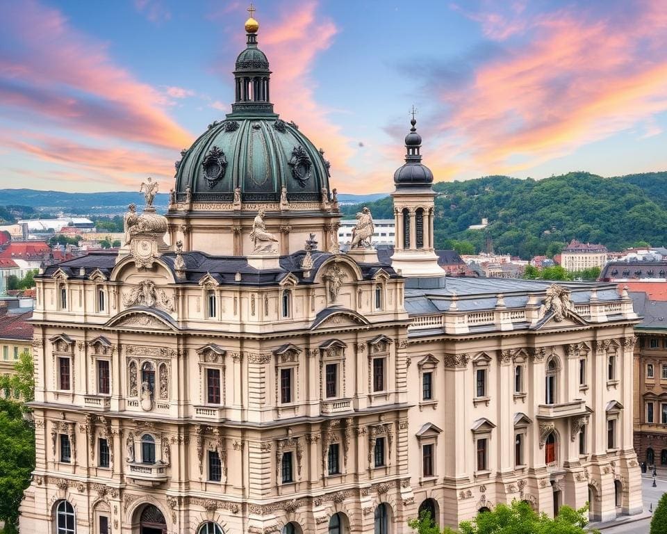 Barocke Kirchen in Linz, Österreich