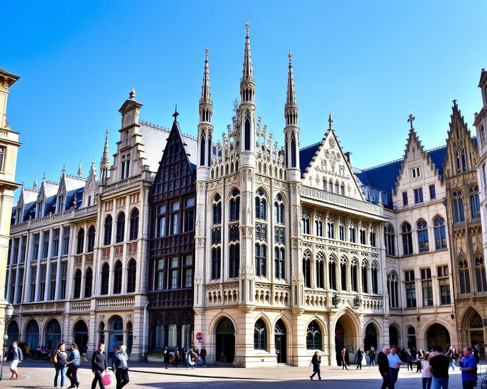 Gotische Bauwerke in Antwerpen, Belgien