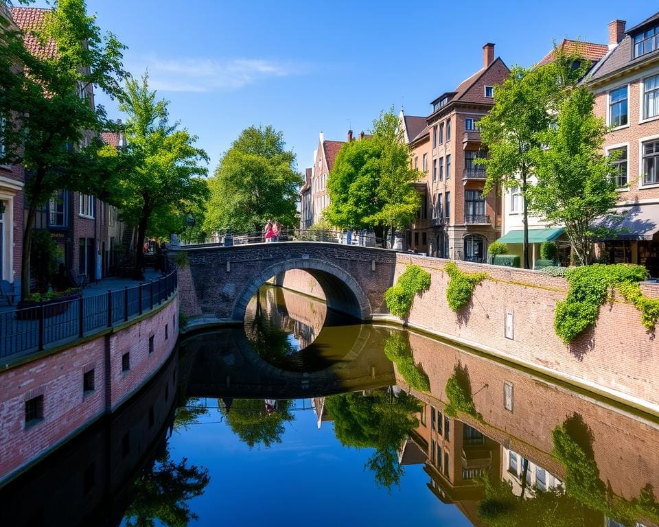 Historische Kanäle in Utrecht, Niederlande