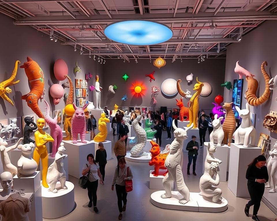 Ausstellung von 3D-Kunst
