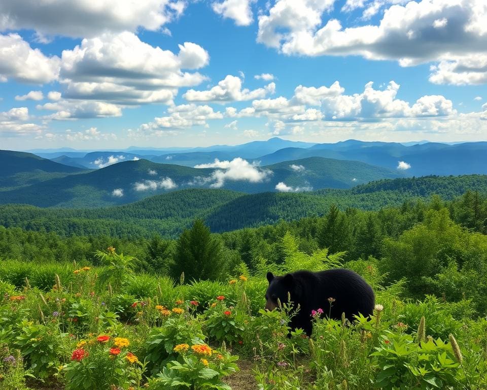 Bärenbeobachtung in den Great Smoky Mountains, Tennessee