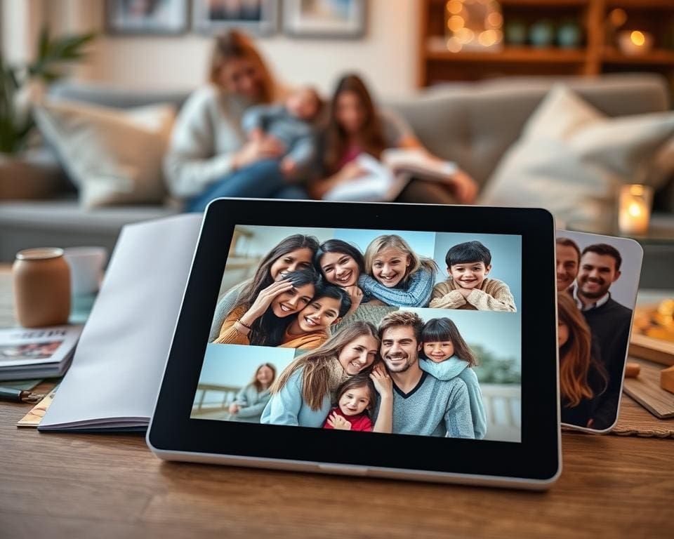 Elektronische Fotoalben mit Familienfreigabe