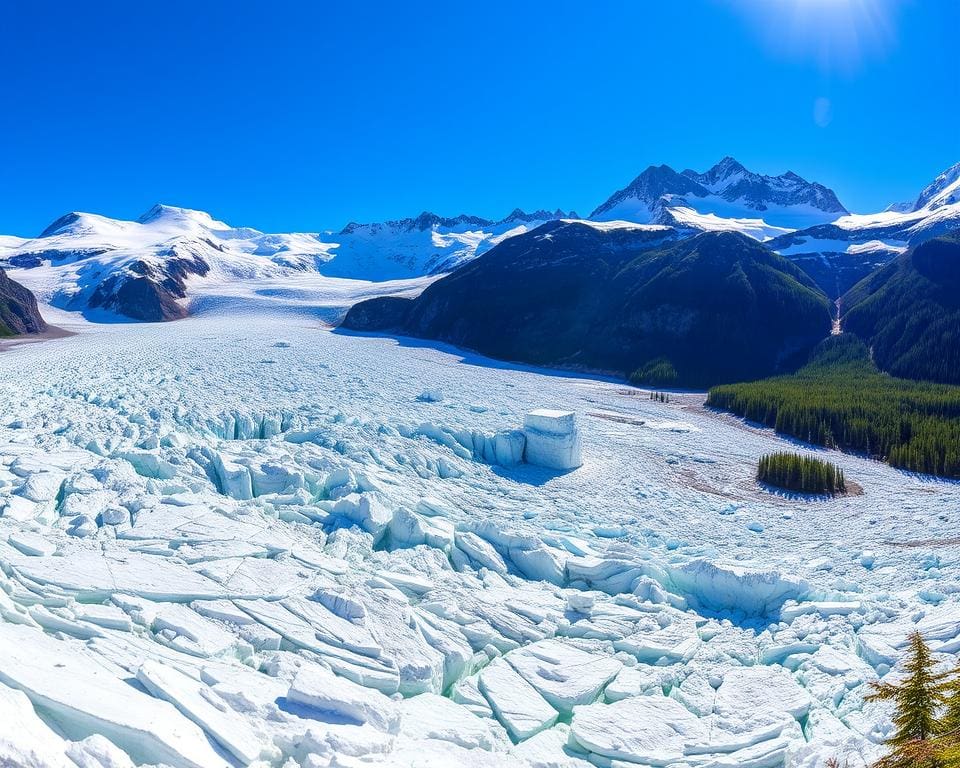 Gletscherwandern in der Athabasca, Alberta