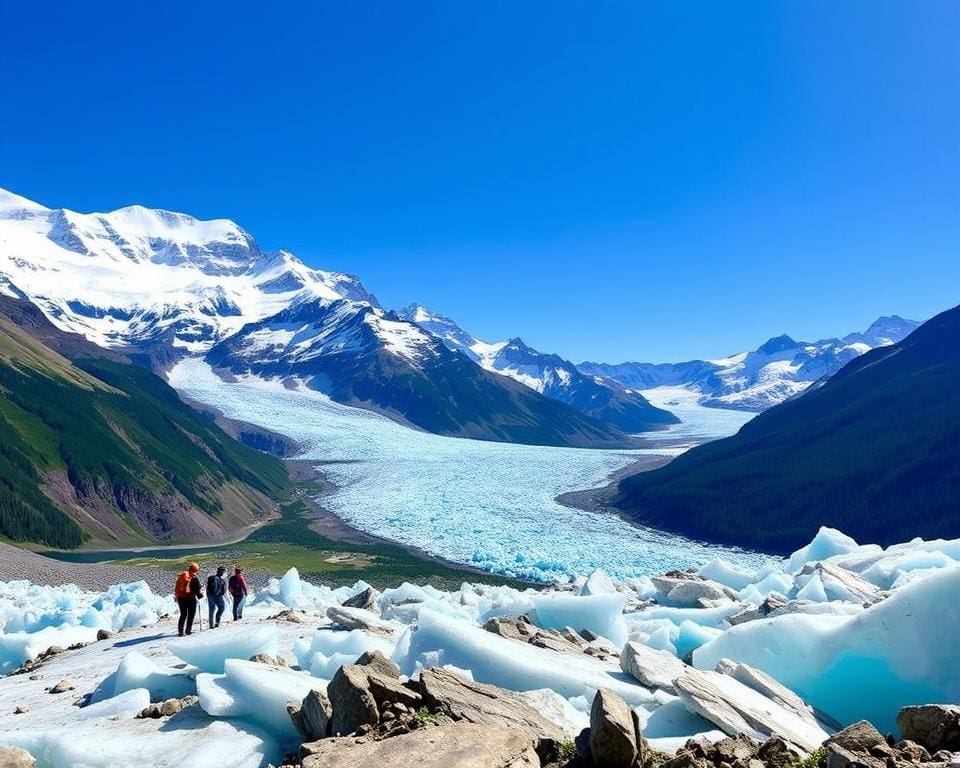 Gletscherwanderungen im Banff-Nationalpark, Alberta