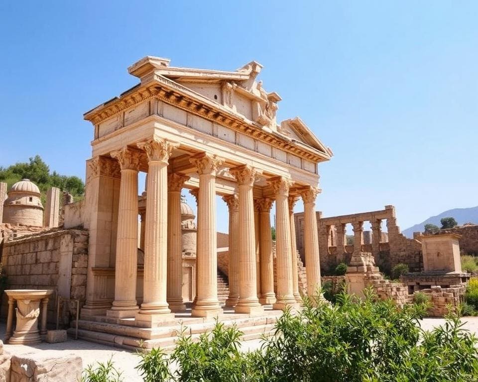 Historische Ruinen in Ephesos, Türkei