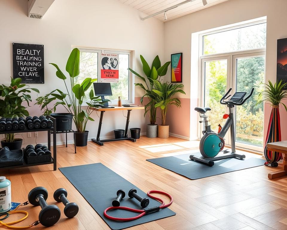 Indoor-Gym Einrichtung für das Heimtraining