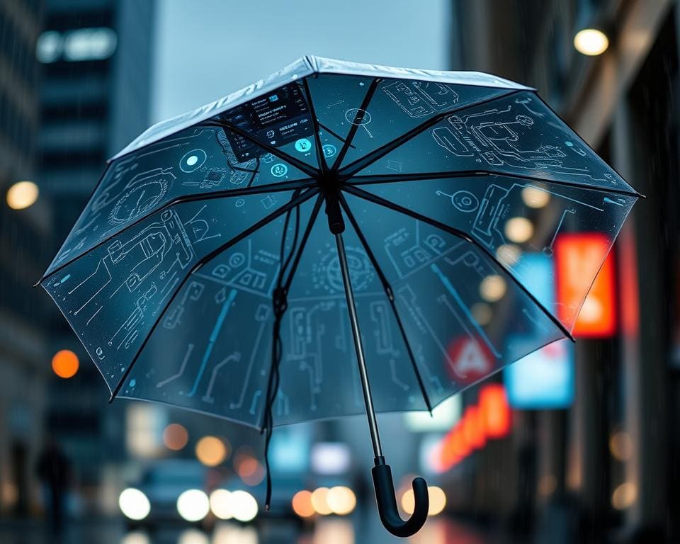 Intelligente Regenschirme mit GPS-Ortung
