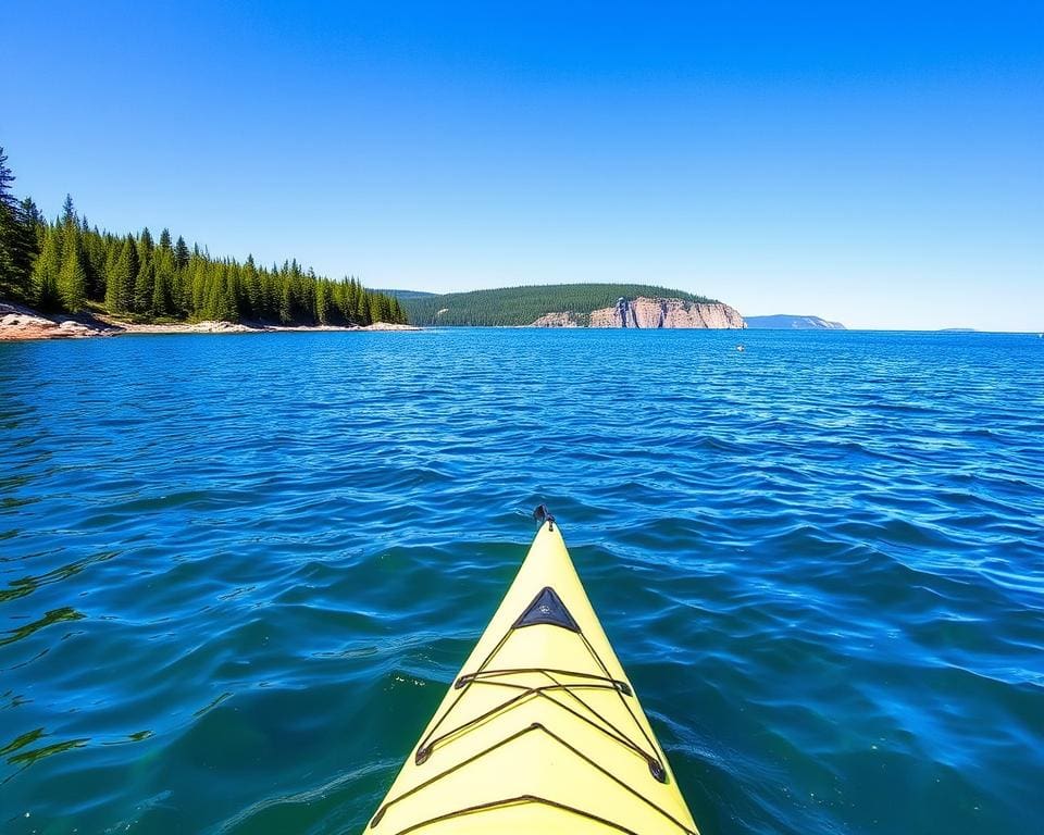 Kajakfahren im Lake Superior, Ontario