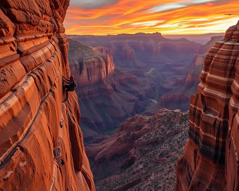 Klettern im Zion-Nationalpark, Utah