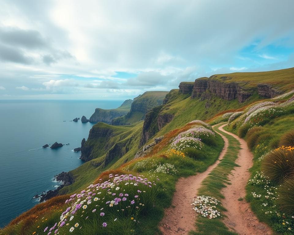 Küstenwanderungen in Donegal, Irland