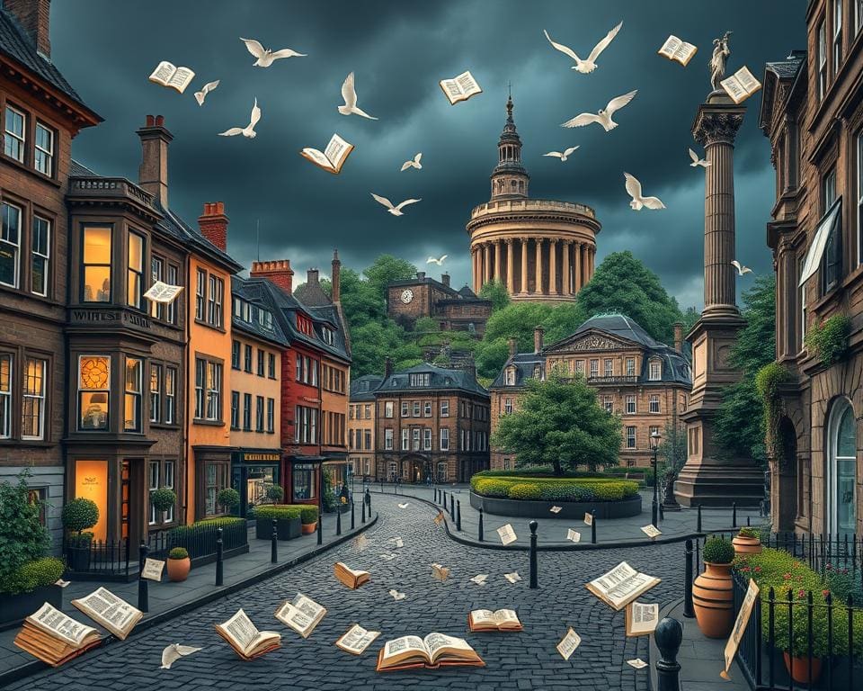 Literarische Orte in Edinburgh, Schottland