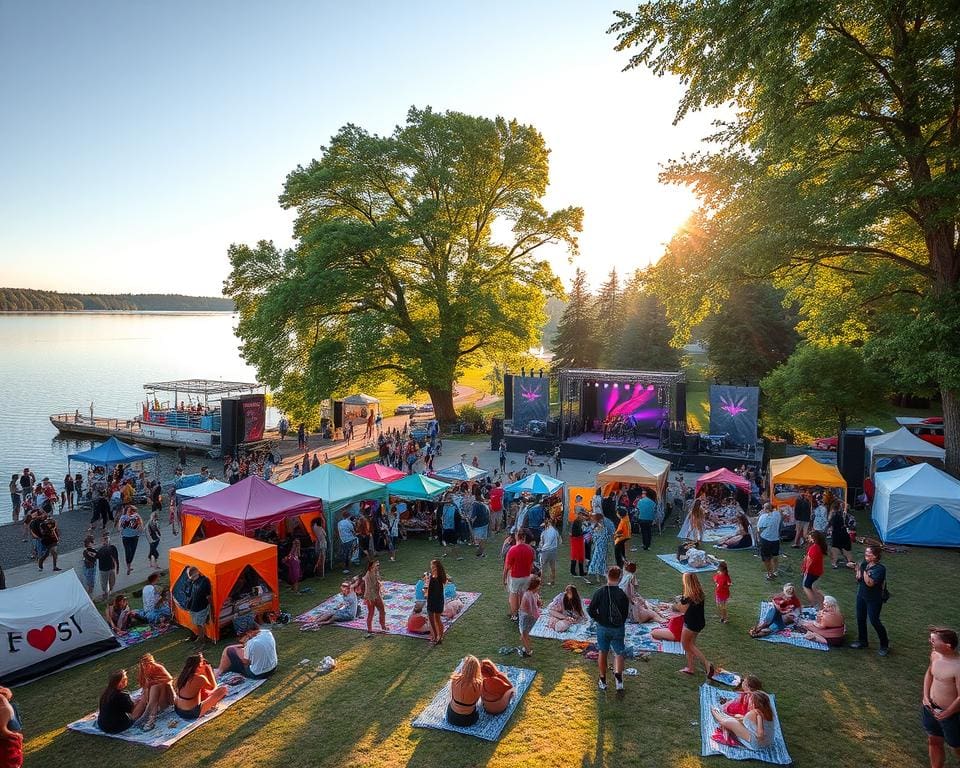Musikfestival am Seeufer