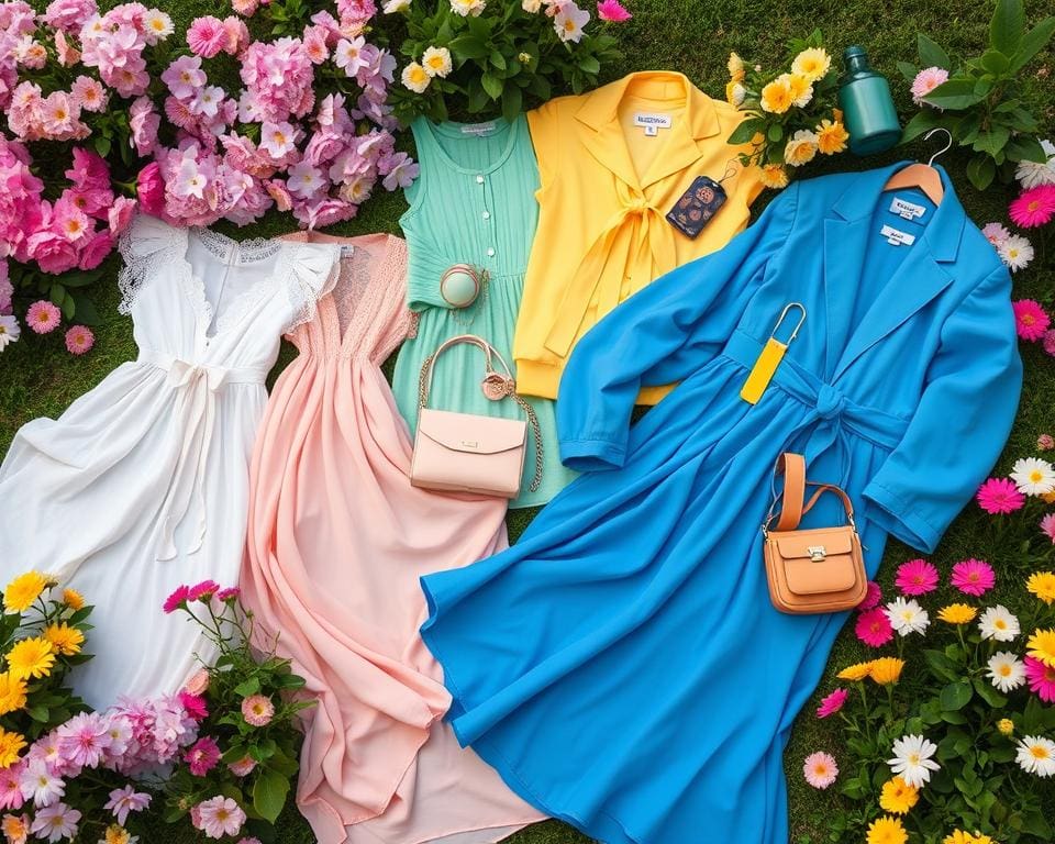 Saisonale Modefarben im Frühling 2024