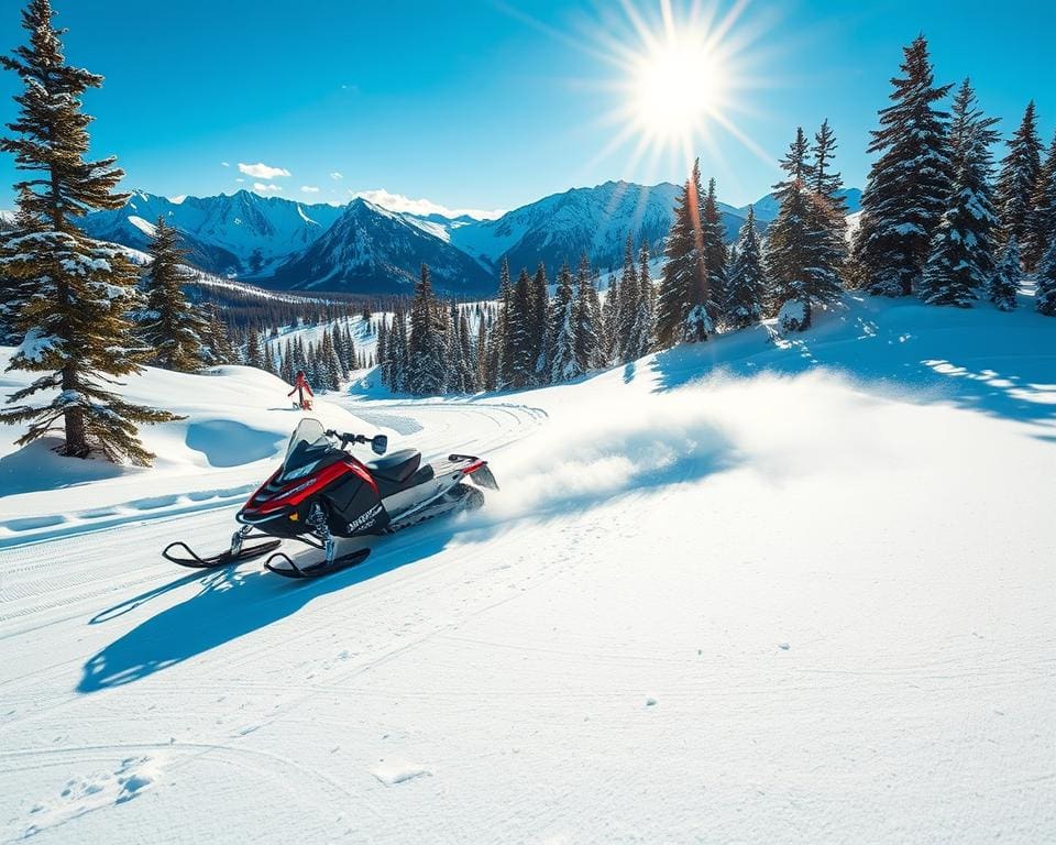 Schneemobilfahren in Fairbanks, Alaska