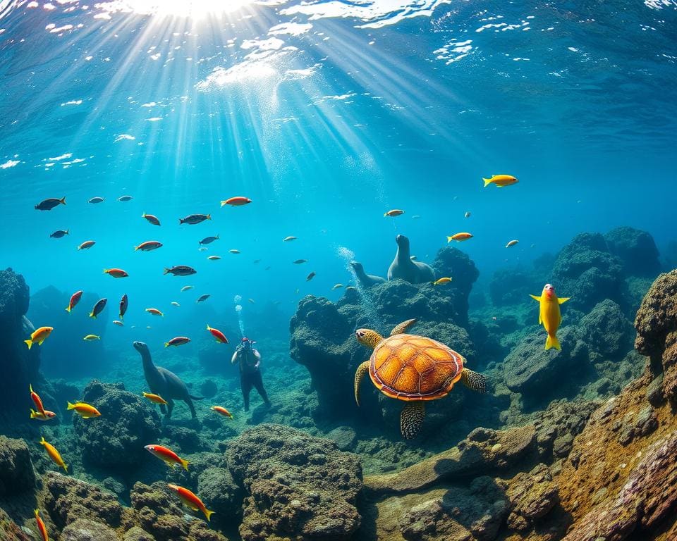 Schnorcheln auf den Galápagos-Inseln, Ecuador