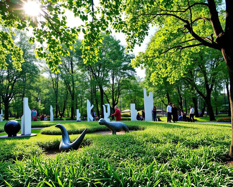 Skulpturen im Park erleben
