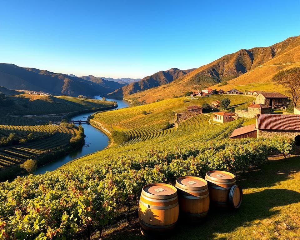 Weinproben im Douro-Tal, Portugal