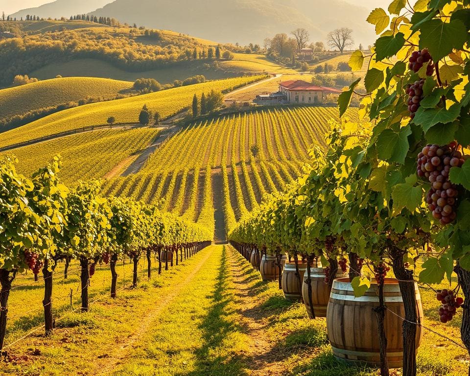 Weinproben im Piemont, Italien