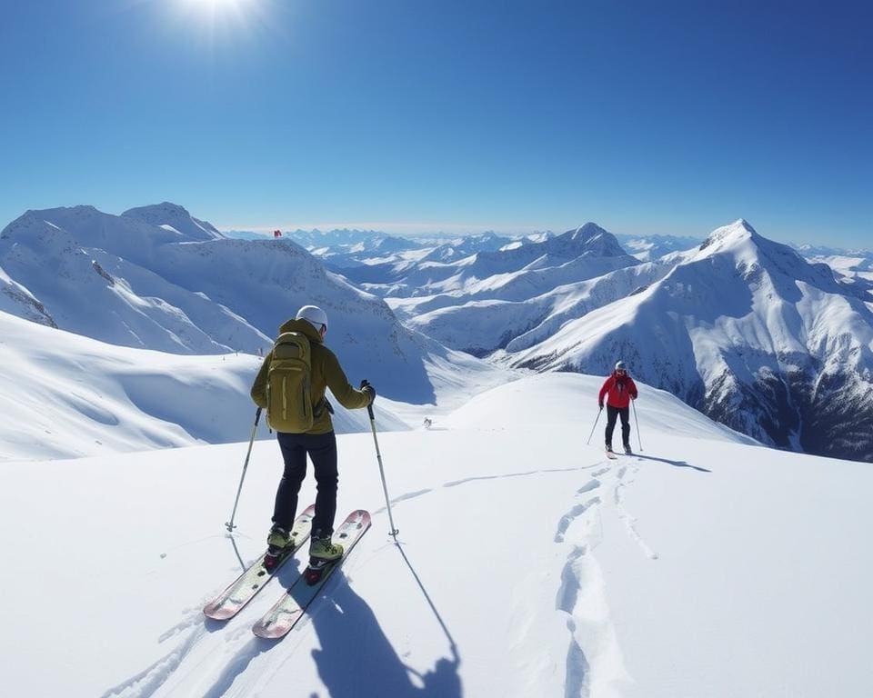 Skitouren-Ausrüstung im Einsatz