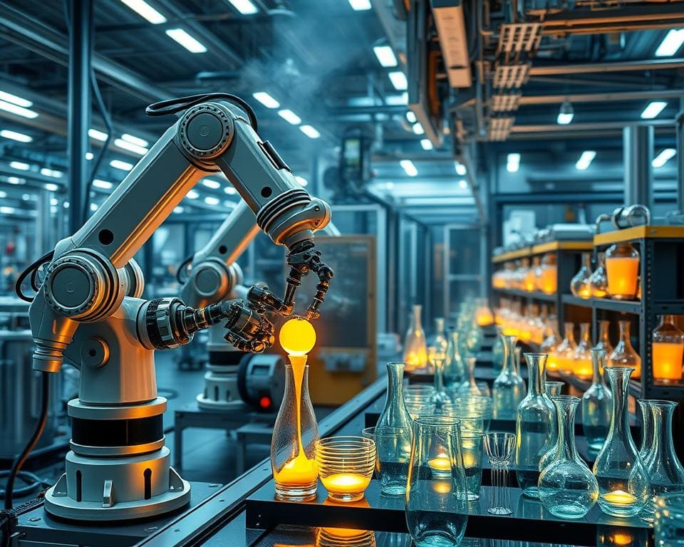 Wie beeinflusst Robotik die Effizienz in der Glasherstellung?