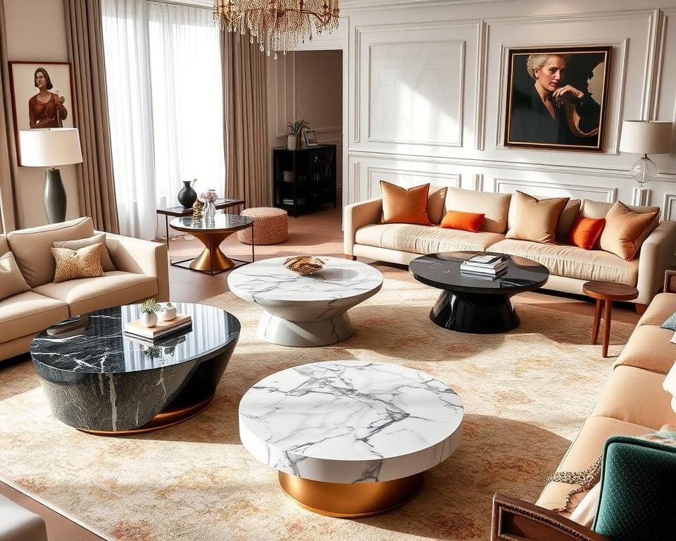 Die besten Couchtische mit Marmordetails