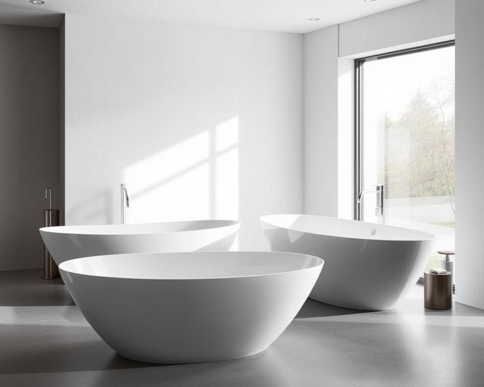 Freistehende Badewannen mit modernem Design