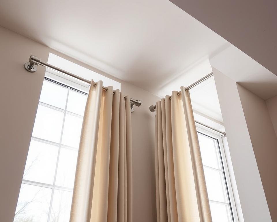 Gardinenstangen aus Edelstahl für moderne Fenster