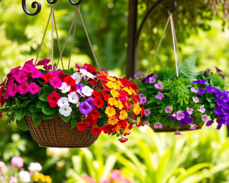 Hängekörbe für Blumen