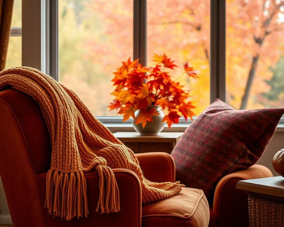 Farben und Stoffe für den Herbst