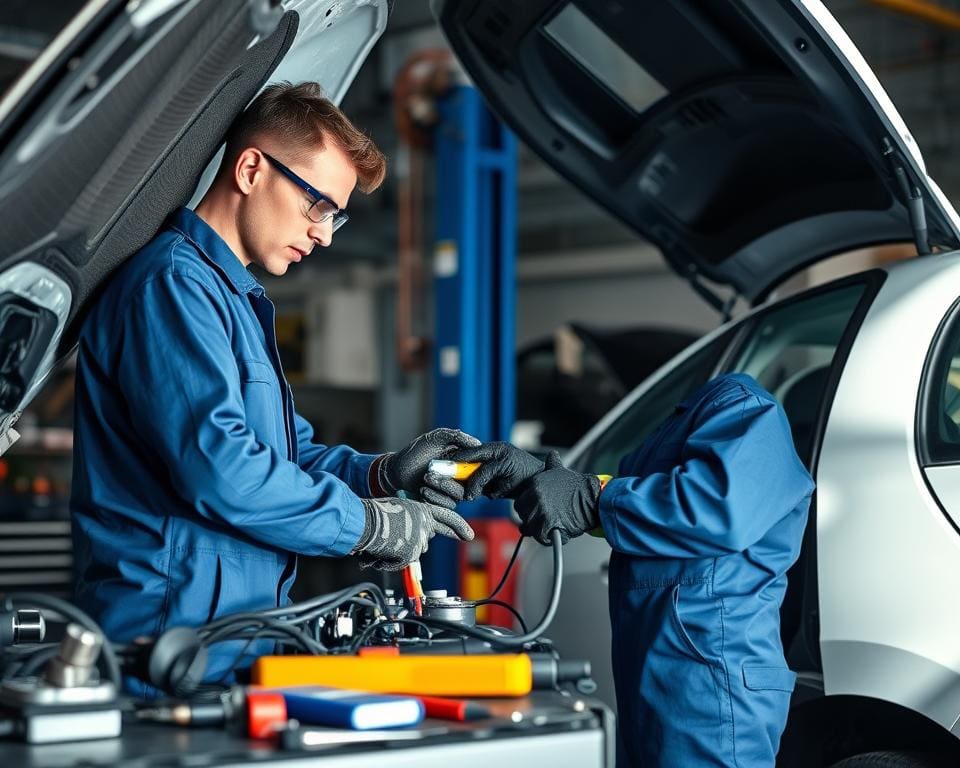 Wie wartet ein Kfz-Mechatroniker E-Fahrzeuge?