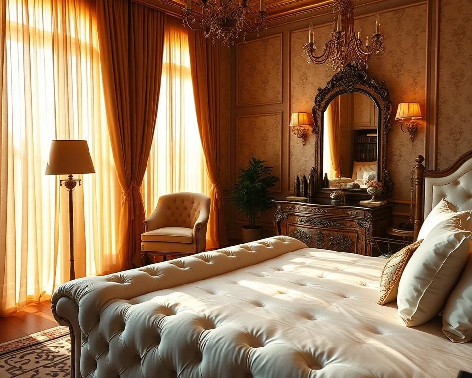 Elegante Ideen fuer Schlafzimmergestaltung