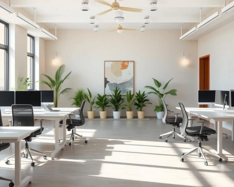 Wie gestaltet ein Innenausstatter moderne Arbeitsraeume?