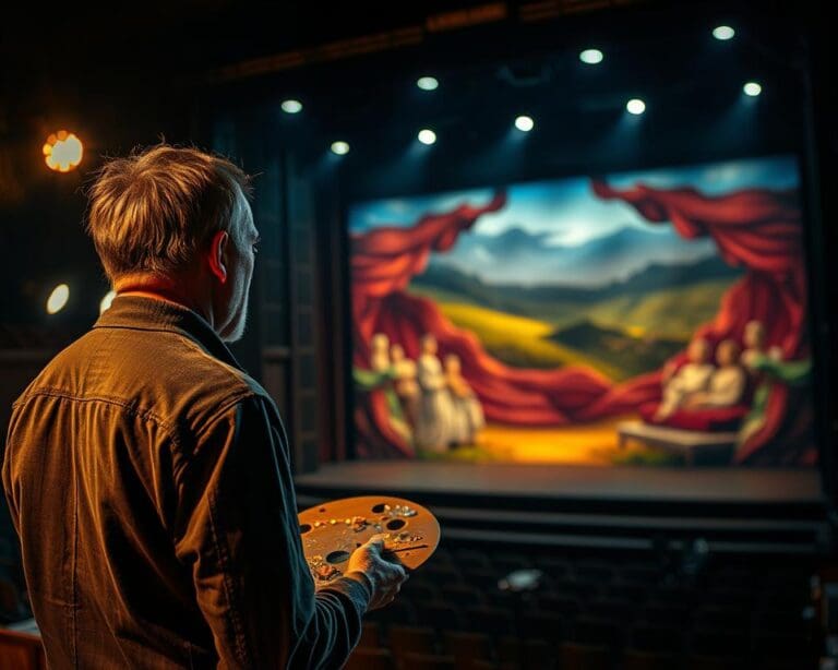 Wie gestaltet sich die Arbeit eines Bühnenmalers?