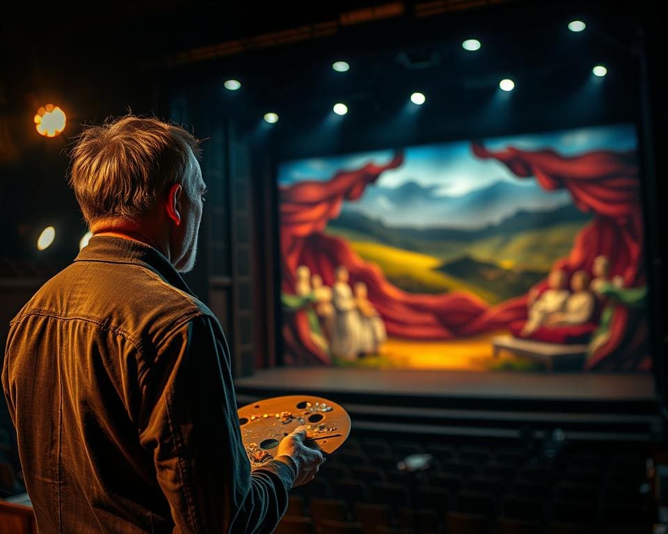 Wie gestaltet sich die Arbeit eines Bühnenmalers?