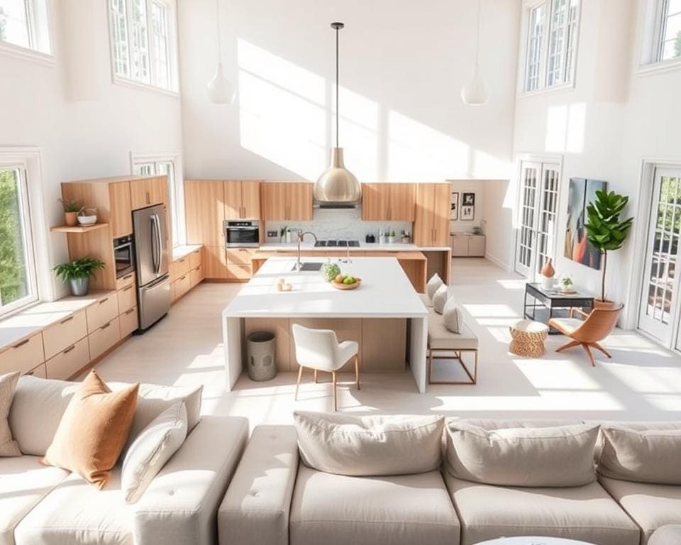 Wie planst du eine offene Wohnkueche?