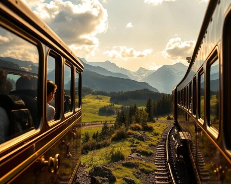 Wie reist du entspannt mit dem Zug durch die Alpen?