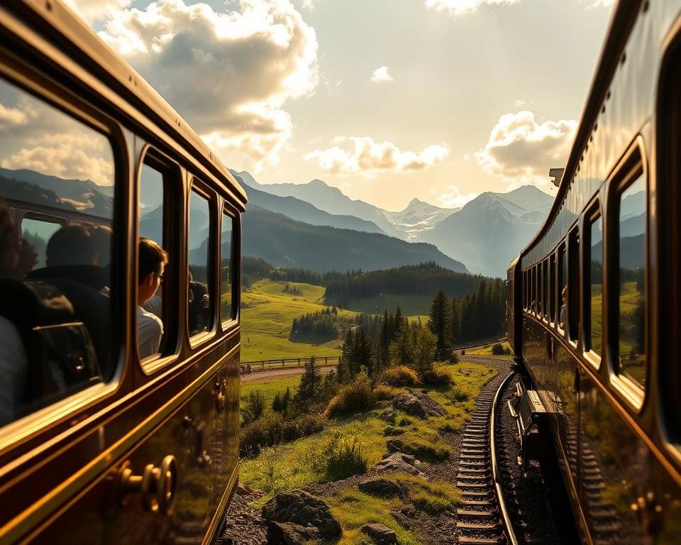 Wie reist du entspannt mit dem Zug durch die Alpen?