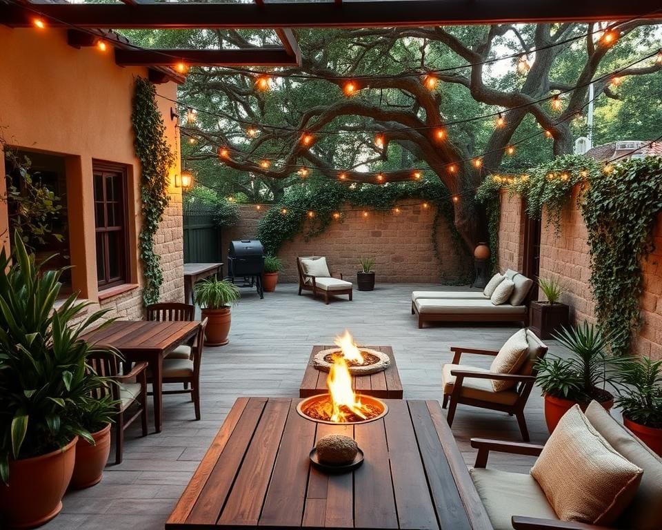 Wie richtest du deine Terrasse gemuetlich ein?