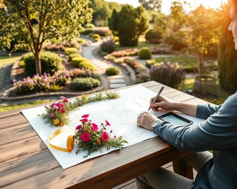 Wie arbeitet ein Gartenarchitekt in Projekten?