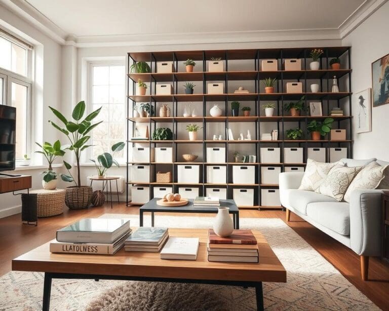 Wie schafft man Stauraum ohne Unruhe?