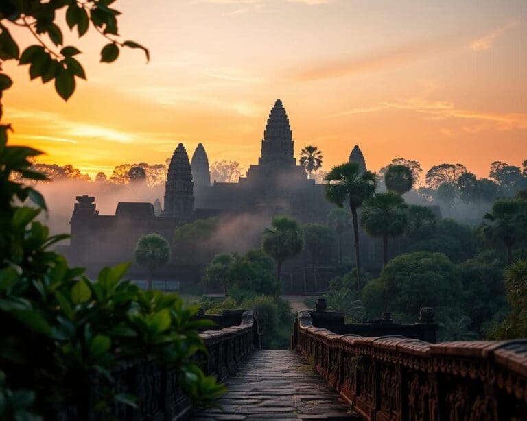 Wie entdeckt man die Tempel von Angkor in Kambodscha?