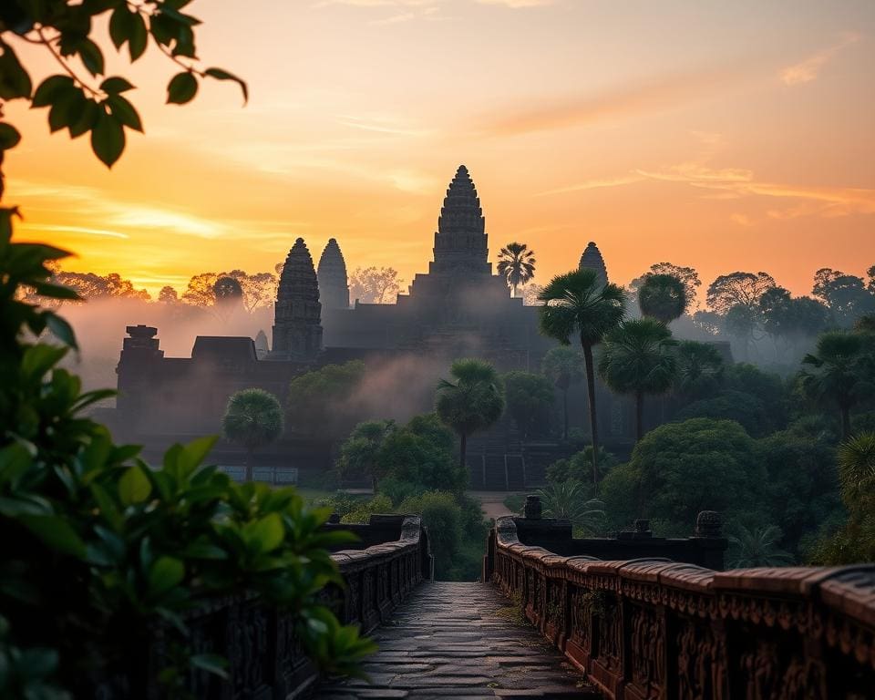 Wie entdeckt man die Tempel von Angkor in Kambodscha?