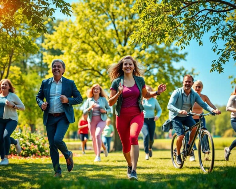 Bewegung Wohlbefinden