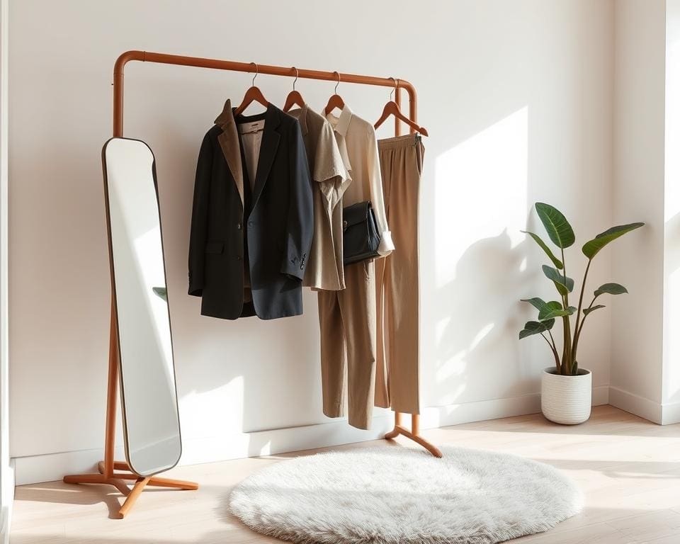 minimalistische Garderobe
