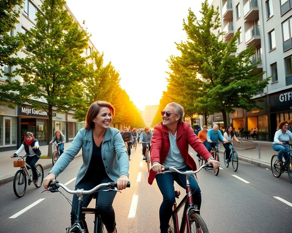 Radfahren in der Stadt